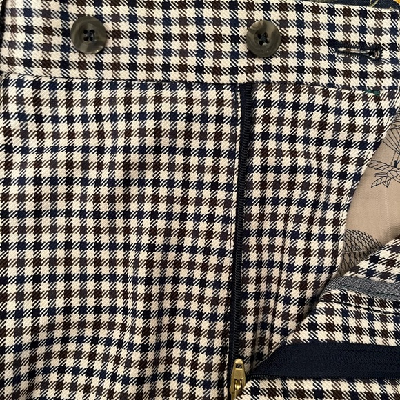 Berwich plaid designer pants. Made in Italy. 100% Cotton. - Picture 5 of 8